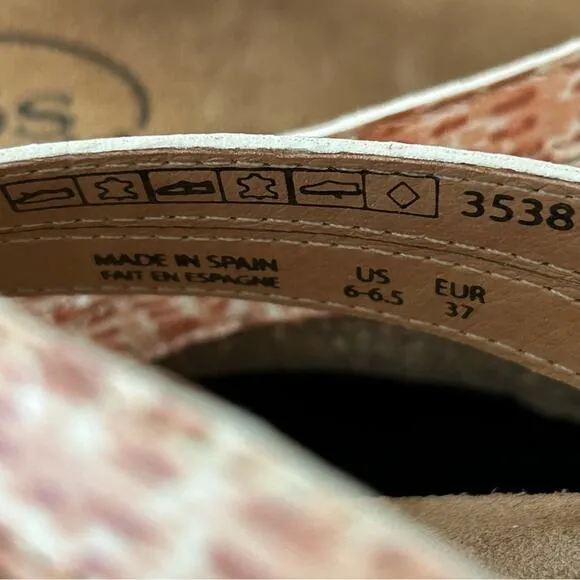 Taos Footwear Women Terracotta Multi Link Slip On Thong Sandals EU 37 US 6-6.5