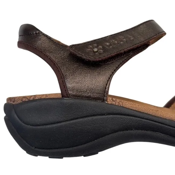 Taos Leather Sandals Brown Bronze Size 10 EUC