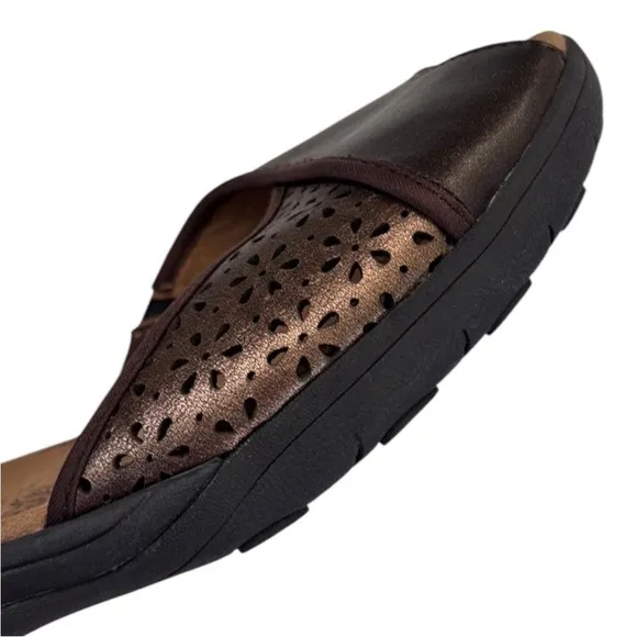 Taos Leather Sandals Brown Bronze Size 10 EUC