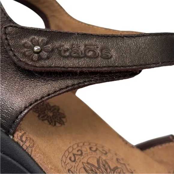 Taos Leather Sandals Brown Bronze Size 10 EUC