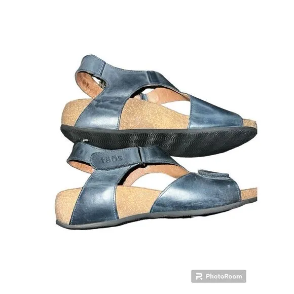 ✨Taos Rita Sandals Blue Leather✨