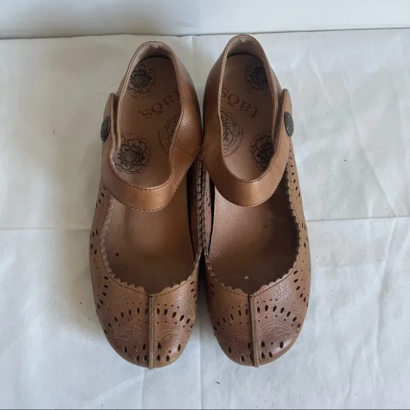 Taos Tango Mary Jane Wedge Sandals Leather Women Size 7.5