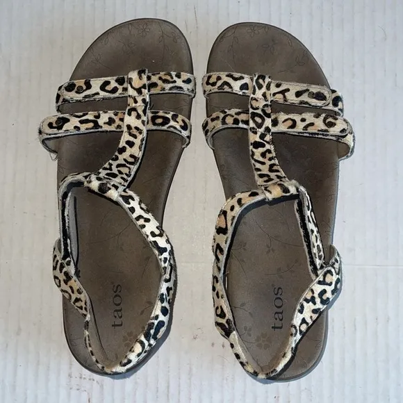 Taos Trophy 2 Leopard Print Sandals