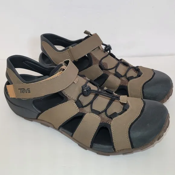 TEVA BROWN FLINTWOOD SPORT/ WATER HIKING SHOES SANDALS  MEN‎ US 12 ACTIVE