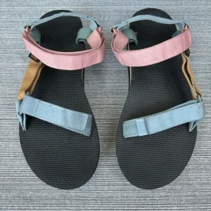 TEVA Flatform Universal Platform Sandals Pastel Multicolor Size 11