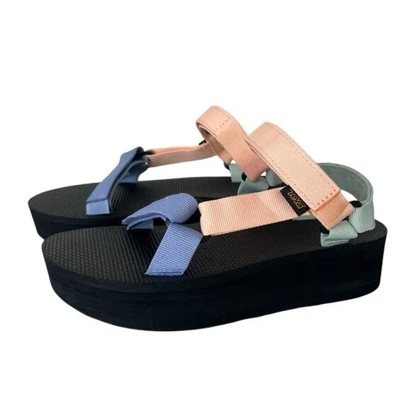 Teva Free people platform Sandals 9 summer salt pastel NWT