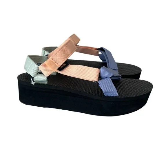 Teva Free people platform Sandals 9 summer salt pastel NWT