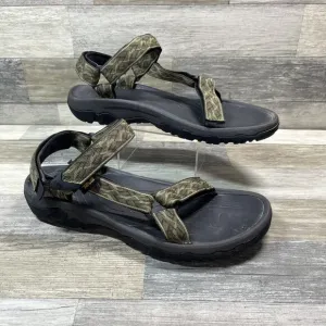 Teva Hurricane Sandals Mens 12 Adjustable Water Shoe Hike Camp Green 1093379