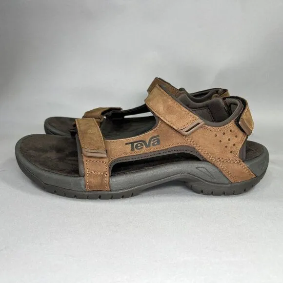Teva Marston Sandals Men's Size 8 Brown Leather River Active Sport Sandals