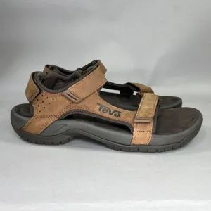 Teva Marston Sandals Men's Size 8 Brown Leather River Active Sport Sandals