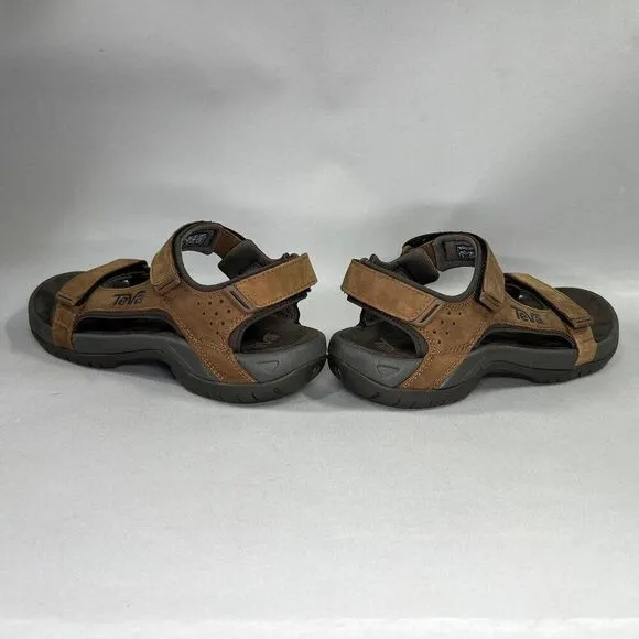 Teva Marston Sandals Men's Size 8 Brown Leather River Active Sport Sandals
