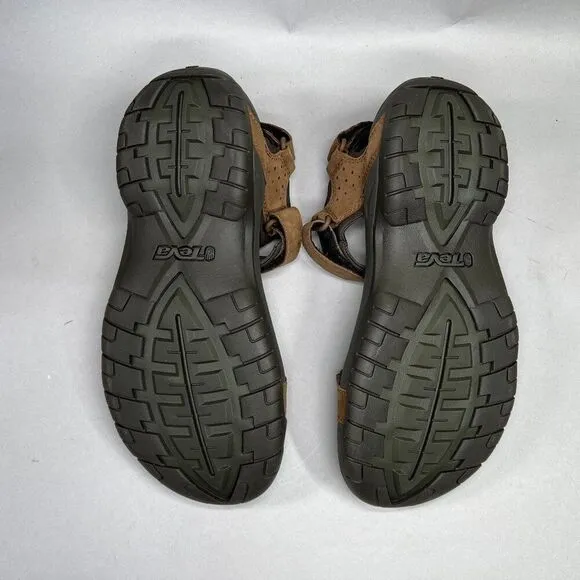 Teva Marston Sandals Men's Size 8 Brown Leather River Active Sport Sandals