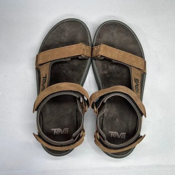 Teva Marston Sandals Men's Size 8 Brown Leather River Active Sport Sandals