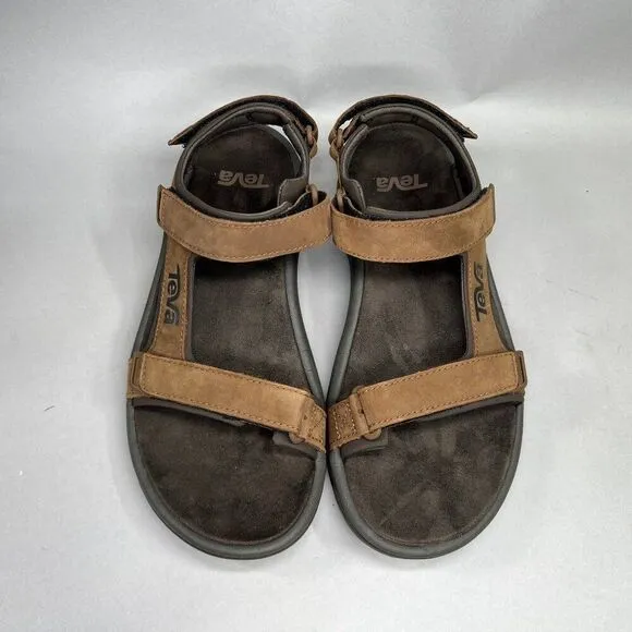 Teva Marston Sandals Men's Size 8 Brown Leather River Active Sport Sandals
