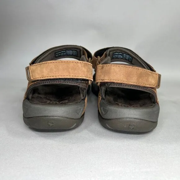 Teva Marston Sandals Men's Size 8 Brown Leather River Active Sport Sandals