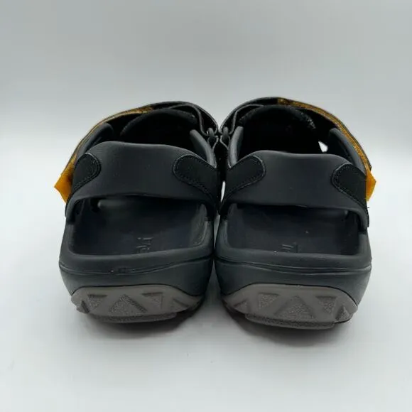 Teva Men’s Flintwood Black Water Shoe Summer Sandals Closed Toe Size 9
