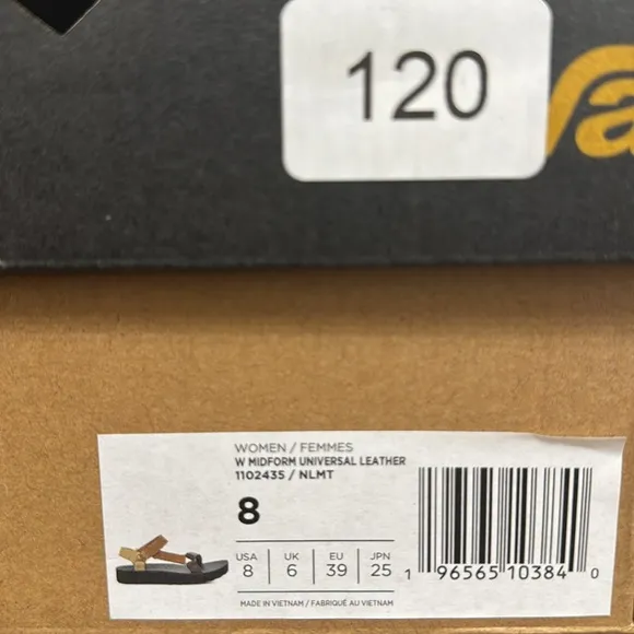 Teva Midform Universal Leather Sandals Size 8
