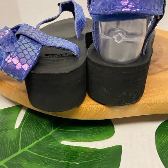 Teva Purple Platform Mermaid Sandals