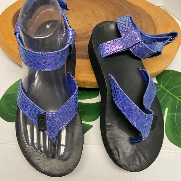 Teva Purple Platform Mermaid Sandals