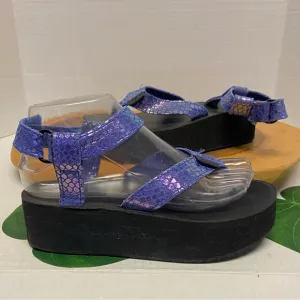 Teva Purple Platform Mermaid Sandals