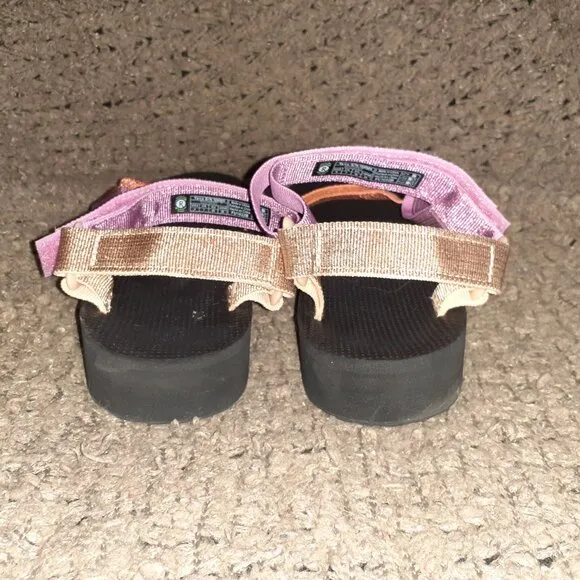 TEVA-Universal Midform-Metallic Colorful Sandals-Classic-Sz 9-Near Mint