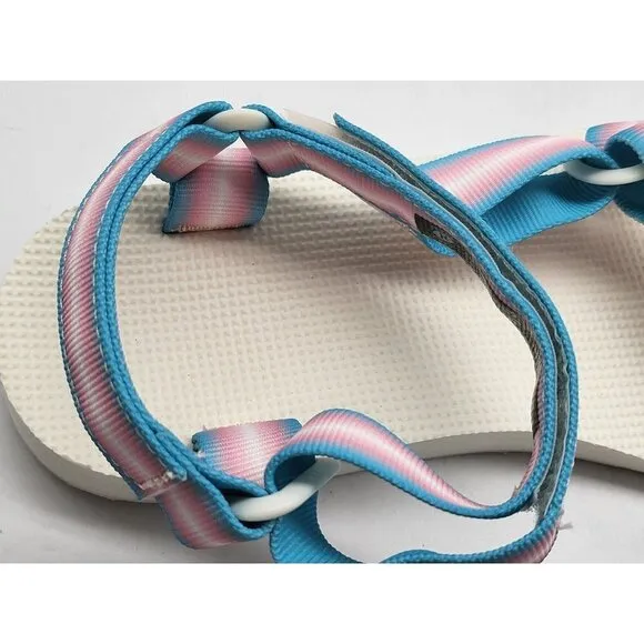 Teva Womens Original Universal Gradiate Multi Pastel Sandals Size 8
