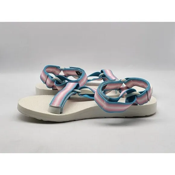 Teva Womens Original Universal Gradiate Multi Pastel Sandals Size 8