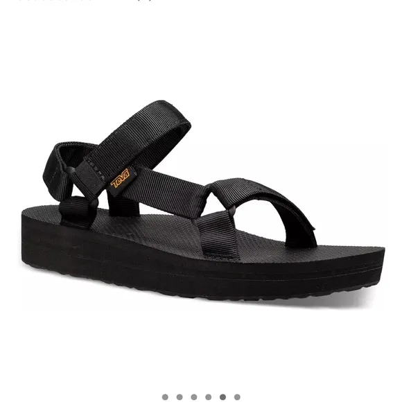 Teva Women's Size 9 Midform Universal Sandals Black NWT Platform