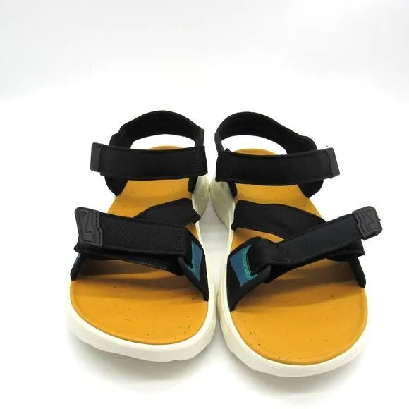 Teva Men’s Zymic Travel Sandals in Black Sunflower SZ 9