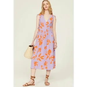 Thakoon Collective Floral Midi Dress - Size 10 - MSRP $370 Beachy
