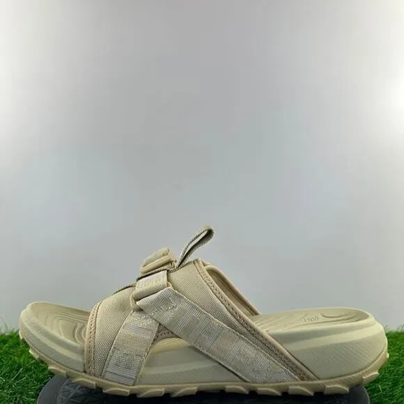 The North Face Explore Camp Slides Men Size 9 Tan Adjustable Outdoor Sandals NEW