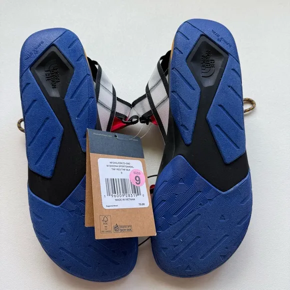 The North Face Men’s Size 9 Skeena Sport Sandals Black Red Blue Yellow