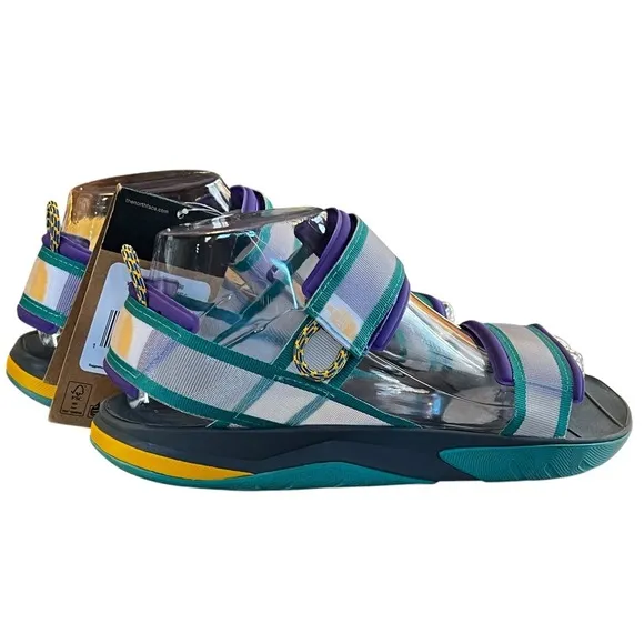 THE NORTH FACE SKEENA SPORT SANDLE /PURPLE /GREEN ADJUST ANKLE STRAP SIZE 8 NWT