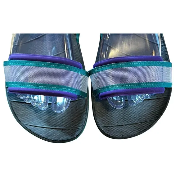 THE NORTH FACE SKEENA SPORT SANDLE /PURPLE /GREEN ADJUST ANKLE STRAP SIZE 8 NWT