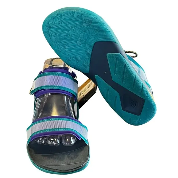 THE NORTH FACE SKEENA SPORT SANDLE /PURPLE /GREEN ADJUST ANKLE STRAP SIZE 8 NWT