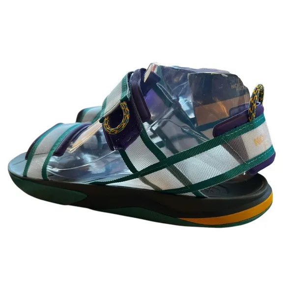 THE NORTH FACE SKEENA SPORT SANDLE /PURPLE /GREEN ADJUST ANKLE STRAP SIZE 8 NWT