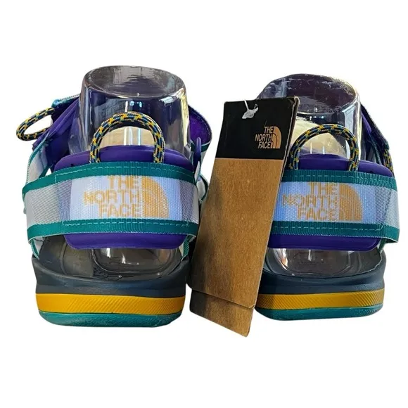 THE NORTH FACE SKEENA SPORT SANDLE /PURPLE /GREEN ADJUST ANKLE STRAP SIZE 8 NWT