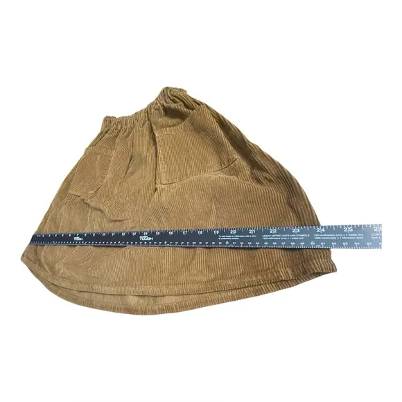 The Simple Folk Skirt Girls Kids 6-7yrs Rust Corduroy Front Pockets Organic