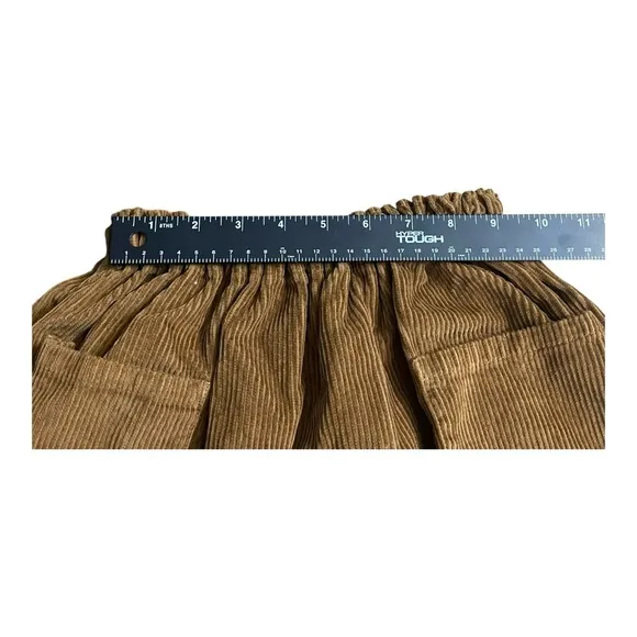 The Simple Folk Skirt Girls Kids 6-7yrs Rust Corduroy Front Pockets Organic