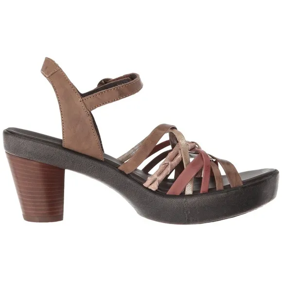 Think! Gspusal Macchiato Leather Platform Sandals
