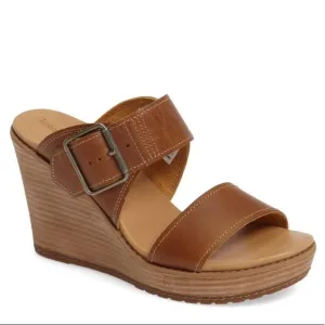 Timberland Brenton Buckle Slide Sandal Tan Brown