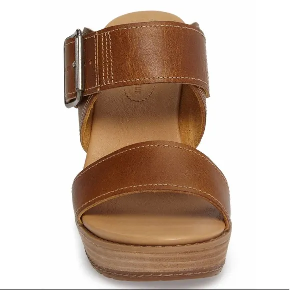 Timberland Brenton Buckle Slide Sandal Tan Brown