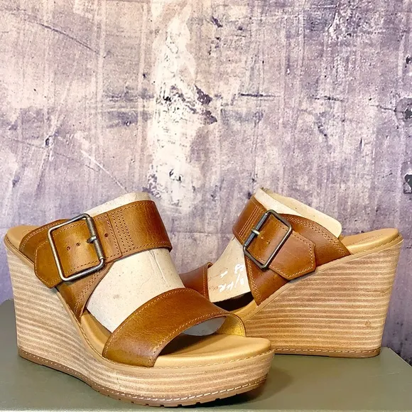 Timberland Brenton Buckle Slide Sandal Tan Brown