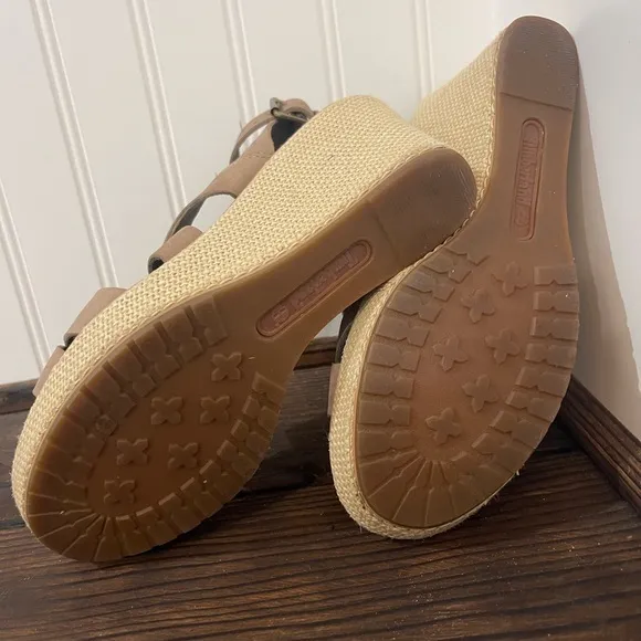 Timberland Women's Tan Earthkeeper Wedge Sandals