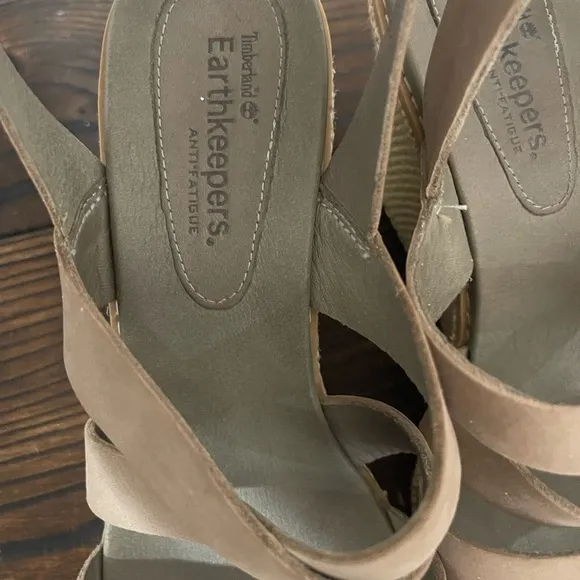 Timberland Women's Tan Earthkeeper Wedge Sandals