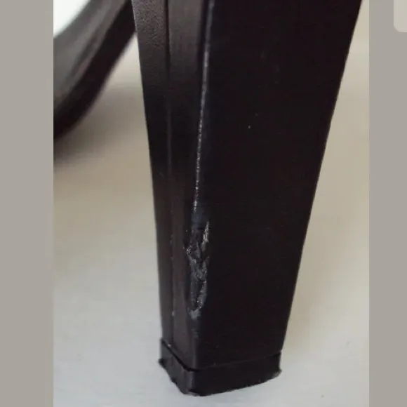 TOD'S Black Leather High Heels T-Strap Sandals 39