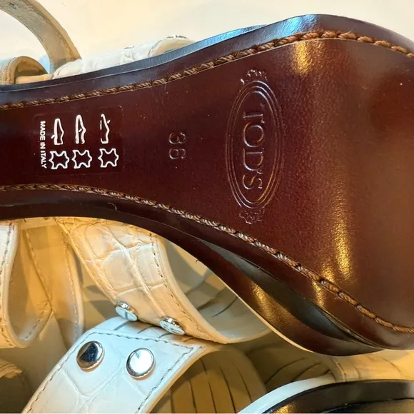 Tods Sandals Size 36 NWOT