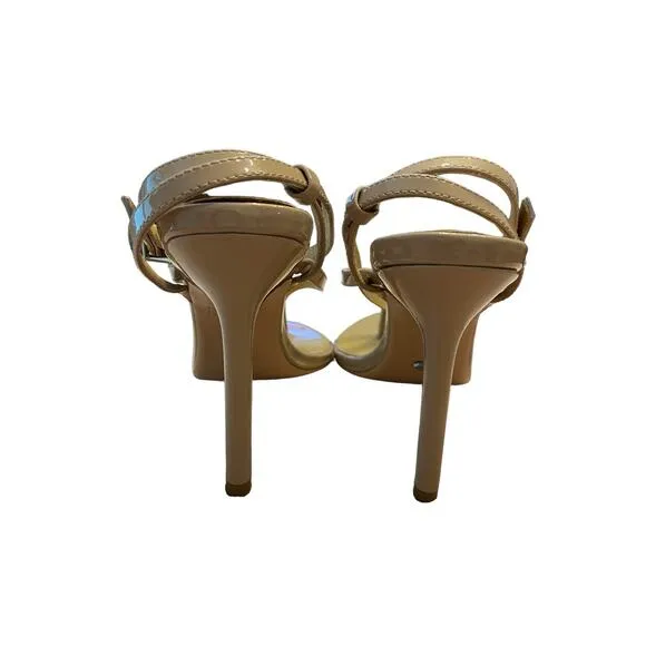 Tony Bianco Melina Sandals Stiletto Heels Pointed Toe Coco Patent Leather Size 5