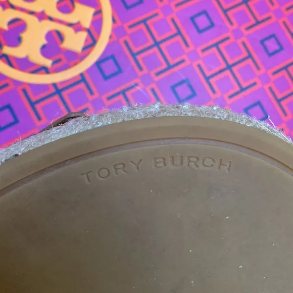 Tory Burch Brown Suede Selby Two Band Espadrilles/Sandals