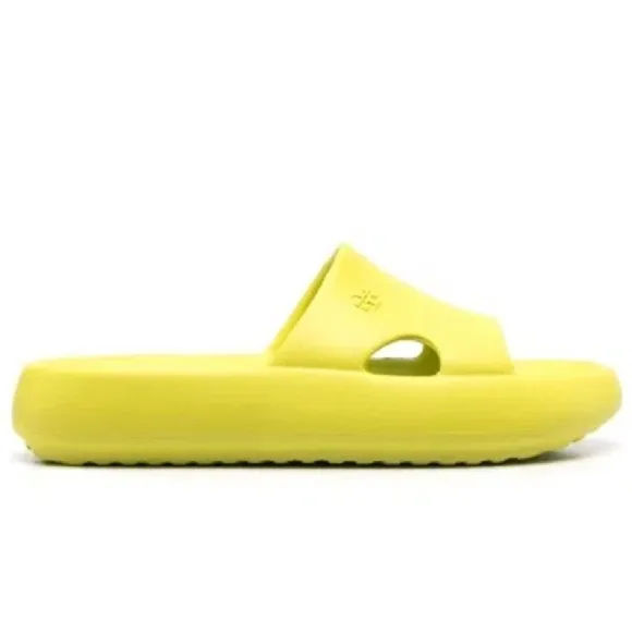 Tory Burch Eva Shower Slides in Lime Size 9